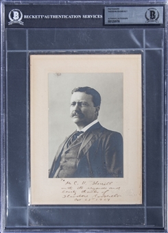 Theodore Roosevelt Signed Photograph (Beckett)